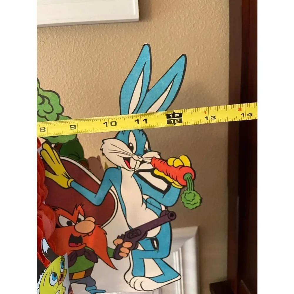 1977 Looney Tunes Carrot Honeycomb Table Centerpiece Bugs Yosemite Porky Sylvest